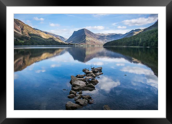Buttermere and Fleetwith Pike Framed Mounted Print by Alf Damp