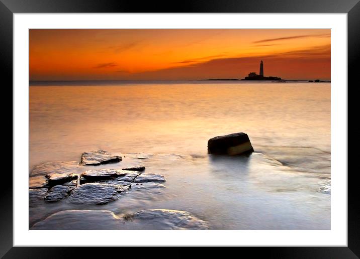 Calm Framed Mounted Print by Ken Cowins