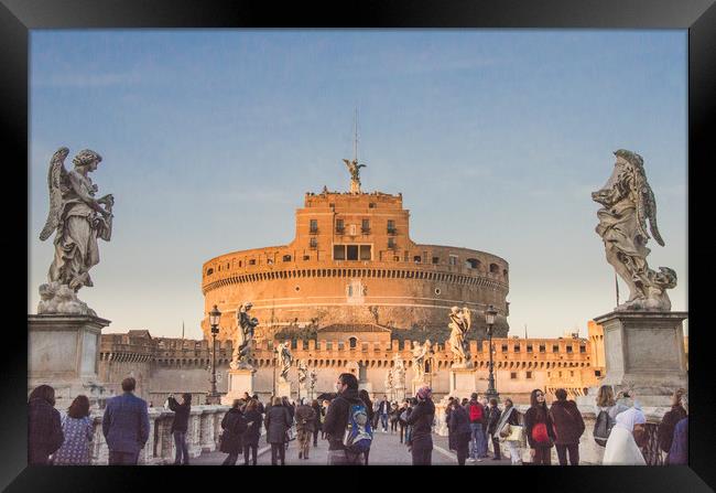 Castel Sant'Angelo Rome, Italy. Framed Print by Marcus Revill