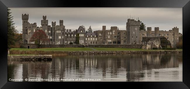Ashford Castle on Lough Corrib Framed Print by David O'Brien