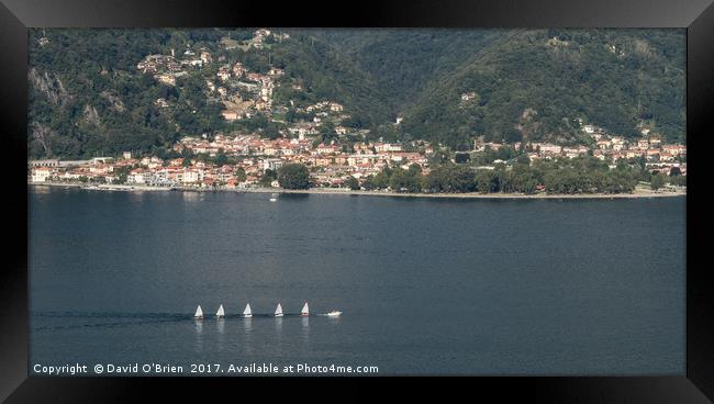 Lago Maggiore Italy Framed Print by David O'Brien