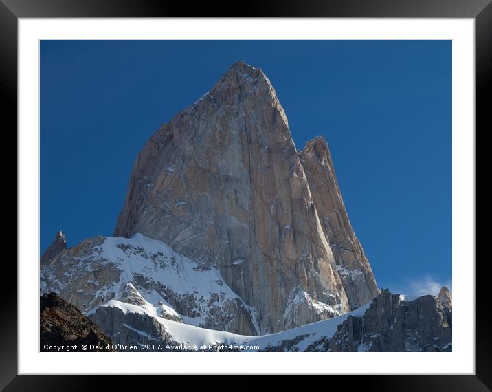 The Fitz Roy Framed Mounted Print by David O'Brien