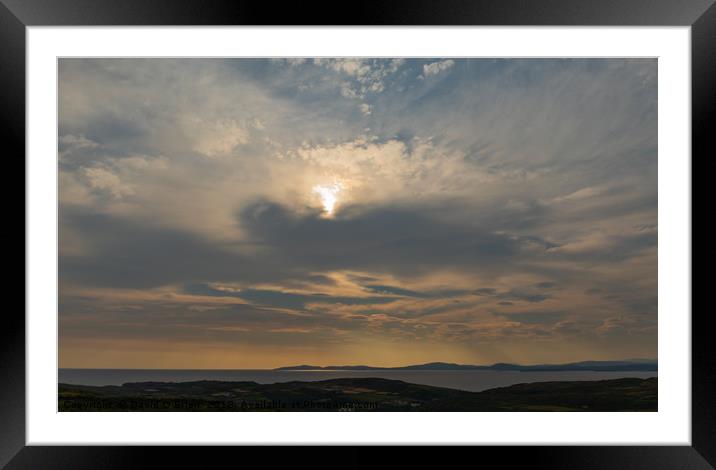 Evening Sky Framed Mounted Print by David O'Brien