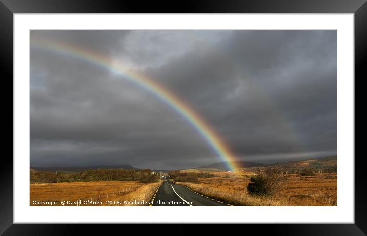 Dark Sky (1) Framed Mounted Print by David O'Brien