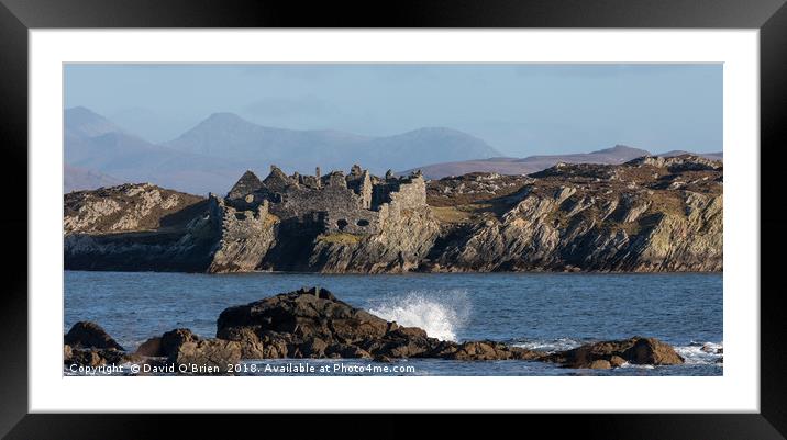 Cromwell's Castle Inishbofin Framed Mounted Print by David O'Brien
