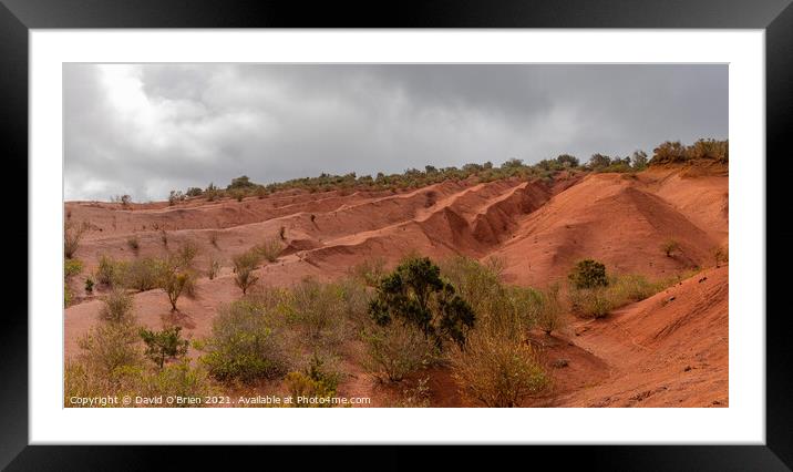 Landscape in la Gomera Framed Mounted Print by David O'Brien