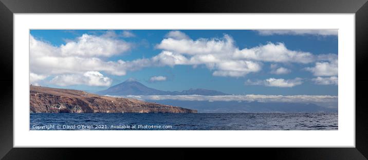 El Teide  Framed Mounted Print by David O'Brien