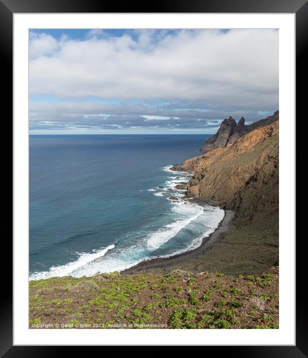 La Gomera Landscape Framed Mounted Print by David O'Brien