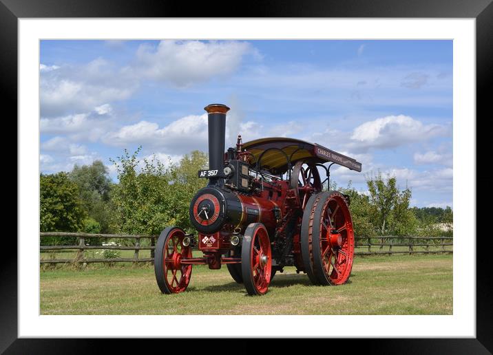 1907 Burrell Traction Engine "Cornishman" Framed Mounted Print by Alan Barnes