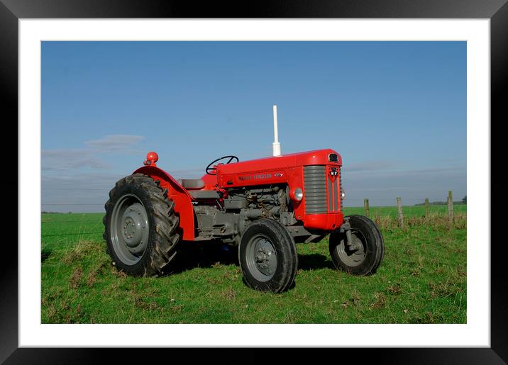 1963 Massey Ferguson 65 Mkll Framed Mounted Print by Alan Barnes