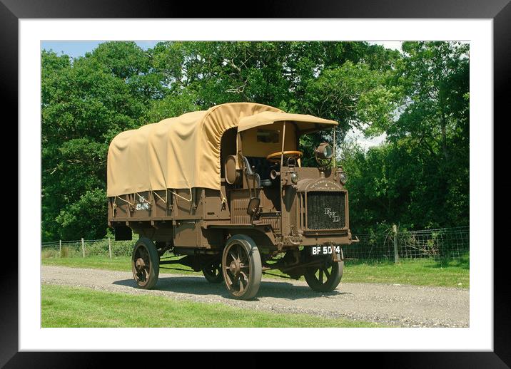 FWD Army Truck Framed Mounted Print by Alan Barnes