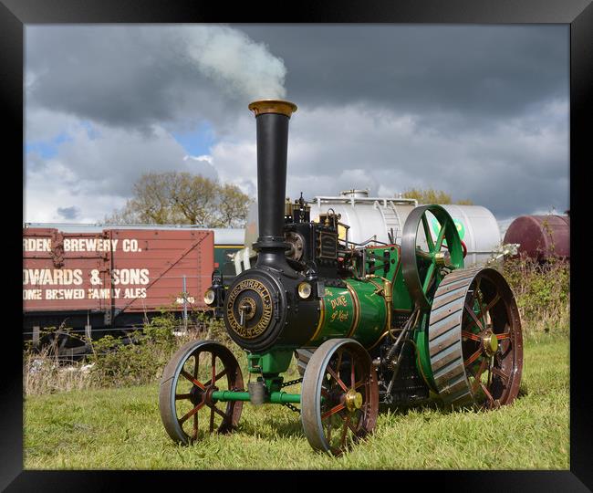 Model Burrell Tractin Engine Framed Print by Alan Barnes