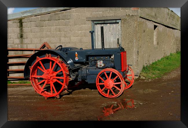 Case vintage tractor Framed Print by Alan Barnes