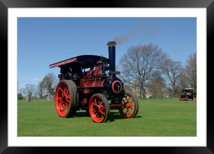 1908 Allchin Traction Engine Framed Mounted Print by Alan Barnes