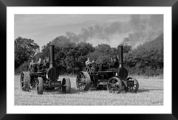 Steam ploughing engines Framed Mounted Print by Alan Barnes