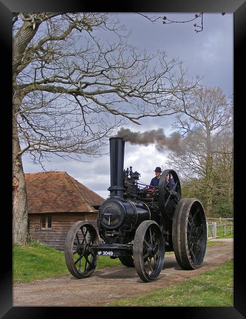 Fowler Traction Engine Framed Print by Alan Barnes