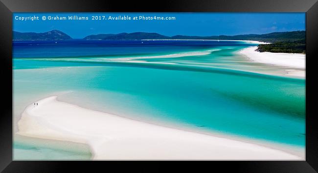 Whitehaven Beach Framed Print by Graham Williams