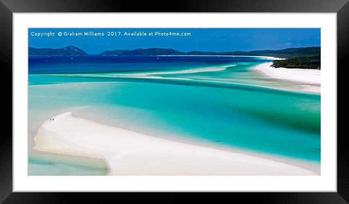 Whitehaven Beach Framed Mounted Print by Graham Williams
