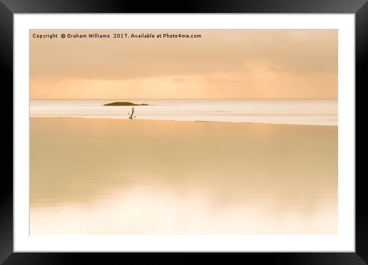 Golden infinity pool Framed Mounted Print by Graham Williams