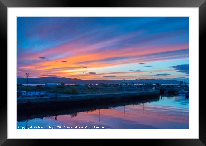 Morning Sky Framed Mounted Print by Trevor Lloyd