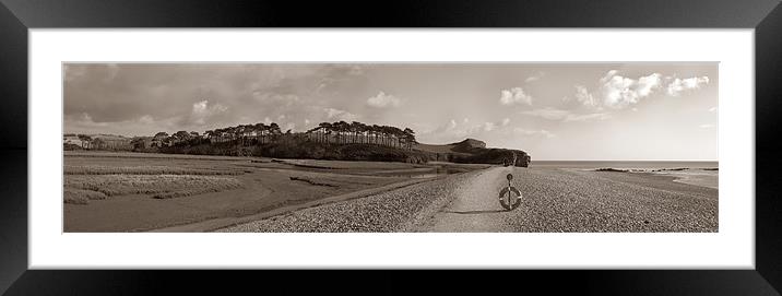 Dragons back Panorama Framed Mounted Print by Malcolm Smith