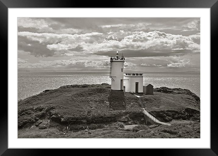 Elie Lighthouse Framed Mounted Print by Malcolm Smith