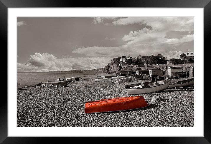 Budleigh beach Framed Mounted Print by Malcolm Smith