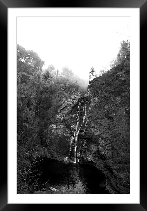 Falls of Foyers Framed Mounted Print by Malcolm Smith