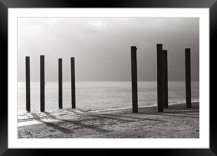 Pillars Framed Mounted Print by Malcolm Smith