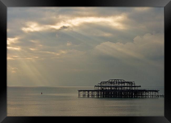 Brighton pier Framed Print by Malcolm Smith