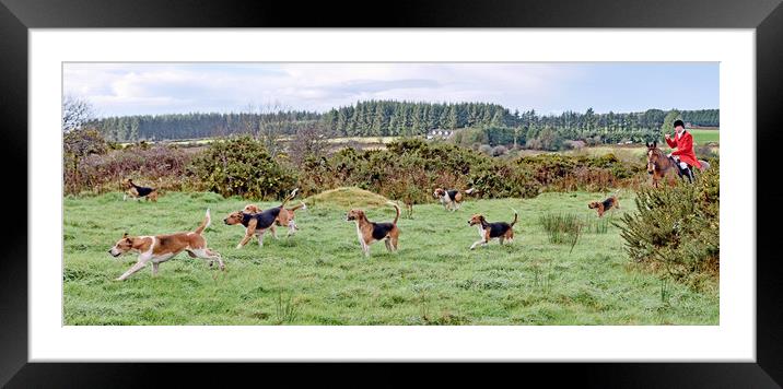 The Chase Framed Mounted Print by Paddy Geoghegan