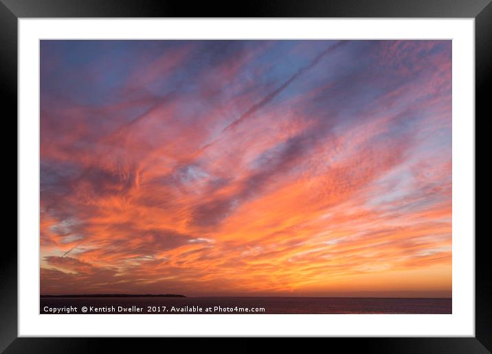 Wild Sky at Whitstable  Framed Mounted Print by Kentish Dweller