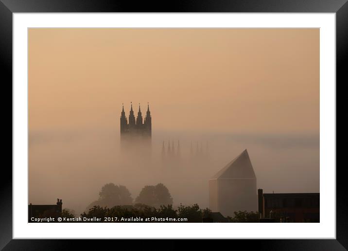 Cathedral in the Mist Framed Mounted Print by Kentish Dweller