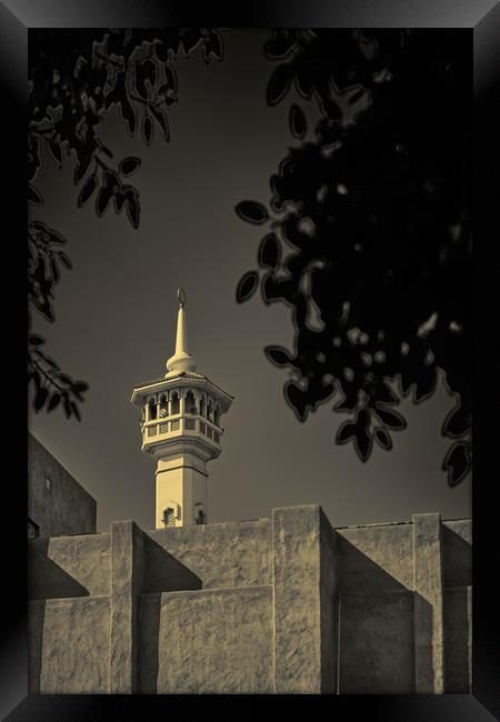 Afternoon Sun Mosque Framed Print by Richard Zalan