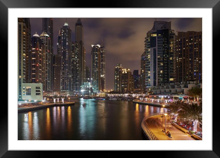 Lights of Marina Framed Mounted Print by Richard Zalan