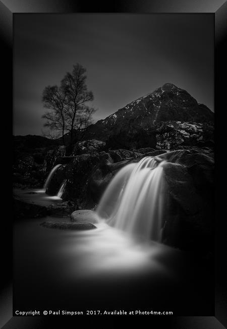 The Dark Mountain Framed Print by Paul Grant Simpson