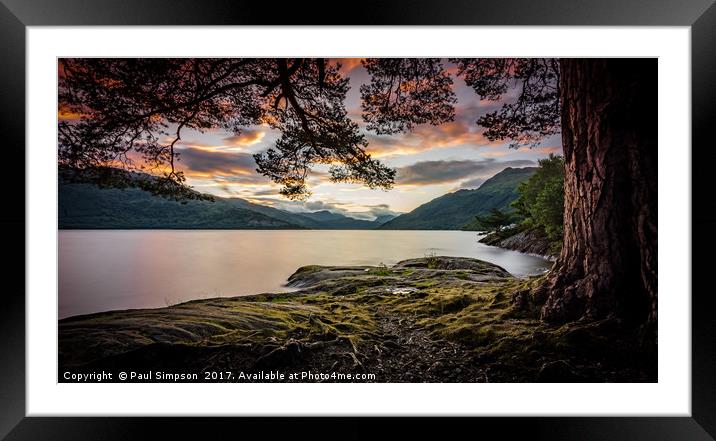 Where the ents lie.. Framed Mounted Print by Paul Grant Simpson