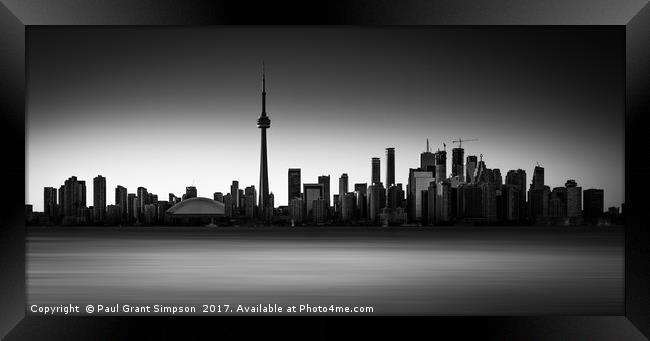 Toronto Framed Print by Paul Grant Simpson