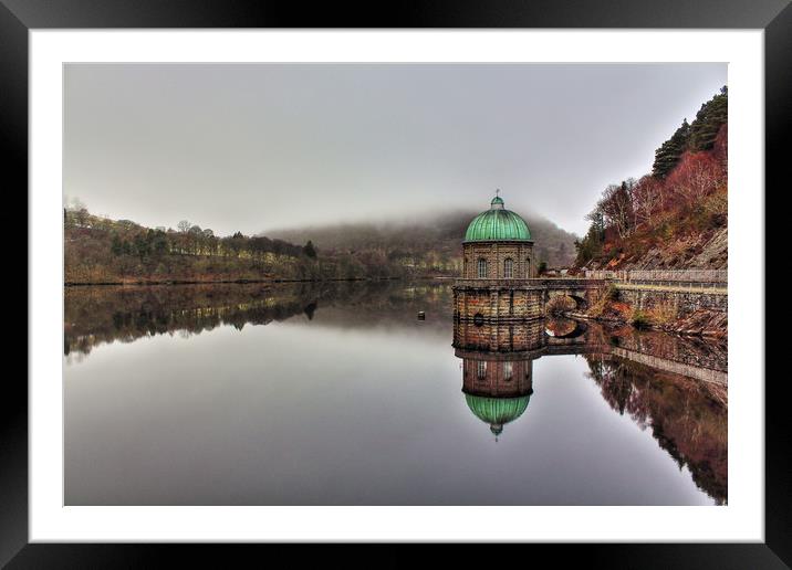 Baroque on glass, Foel Tower, Elan Valley Framed Mounted Print by Sorcha Lewis