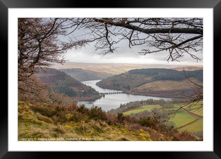 Garreg Ddu Viaduct Elan Valley Framed Mounted Print by Sorcha Lewis