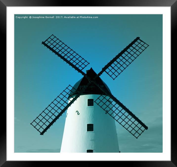 Windmill on the Green at Lytham St Annes Framed Mounted Print by Josephine Gornall