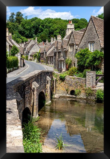 Castle Coombe, Cotswolds. Framed Print by John Hall