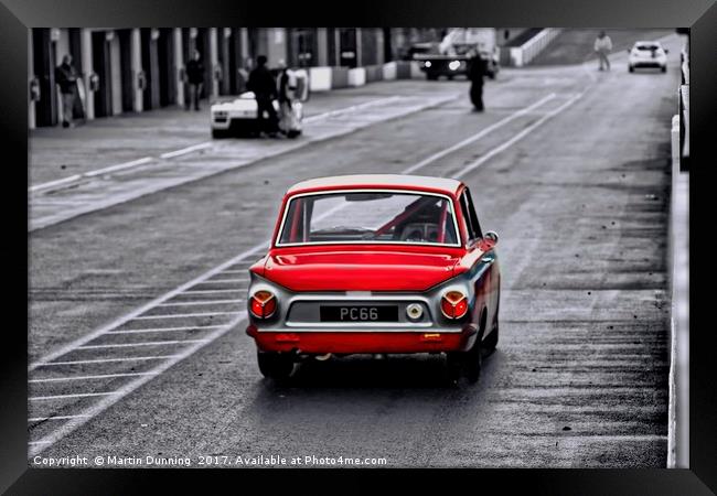 Ford Cortina  Framed Print by Martin Dunning