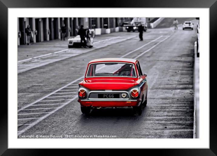 Ford Cortina  Framed Mounted Print by Martin Dunning