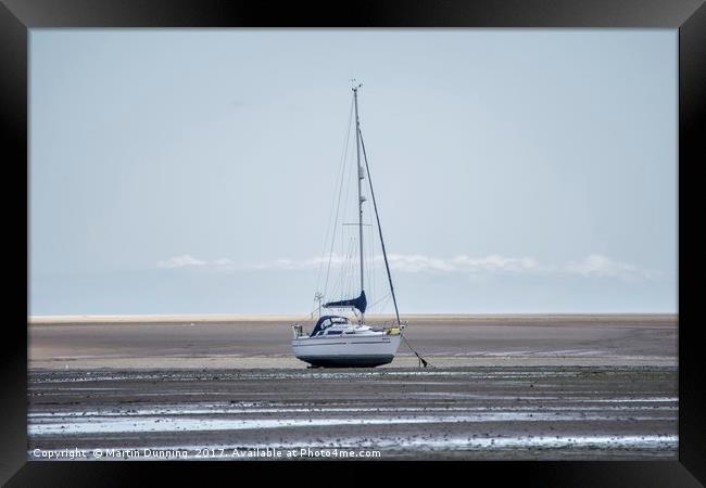 Cleathorpes Beach Low Tide Framed Print by Martin Dunning
