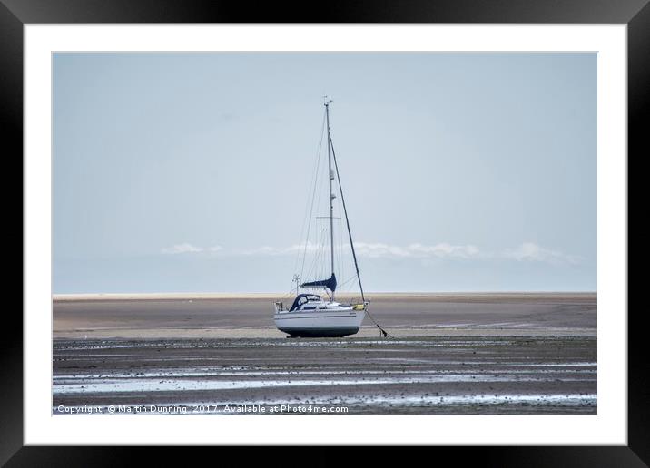 Cleathorpes Beach Low Tide Framed Mounted Print by Martin Dunning