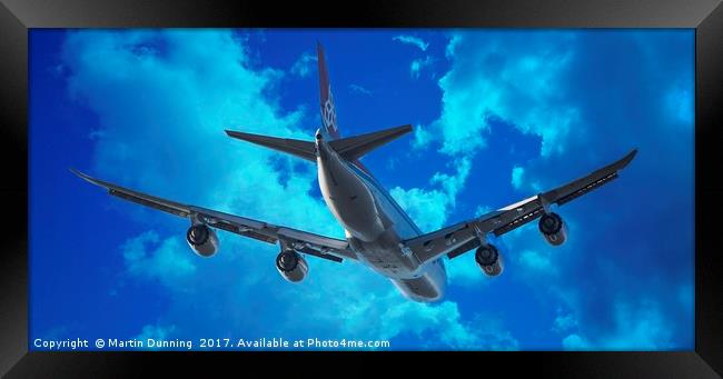Cargolux Boeing 747 Framed Print by Martin Dunning