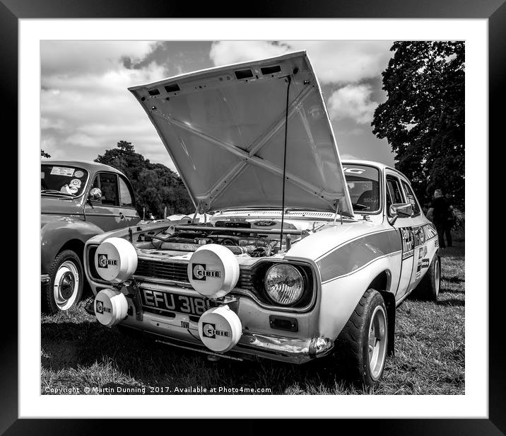 ford escort Framed Mounted Print by Martin Dunning