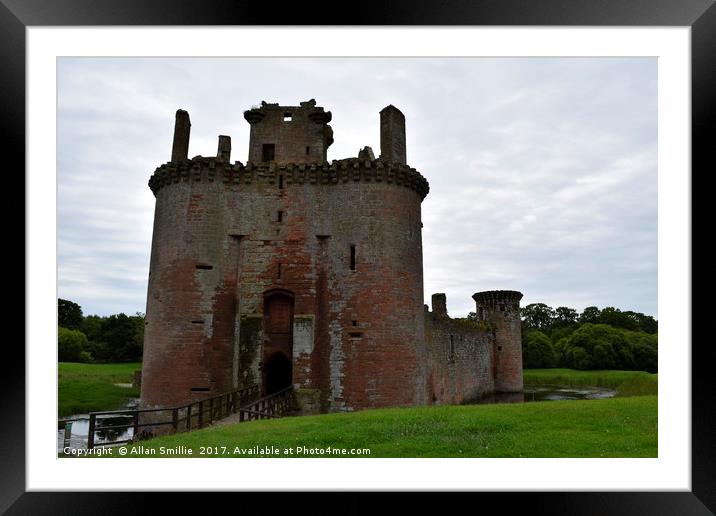 Caerlaverock Castle Framed Mounted Print by Allan Smillie