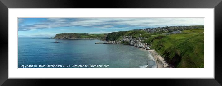 Gardenstown and Crovie Framed Mounted Print by David Mccandlish